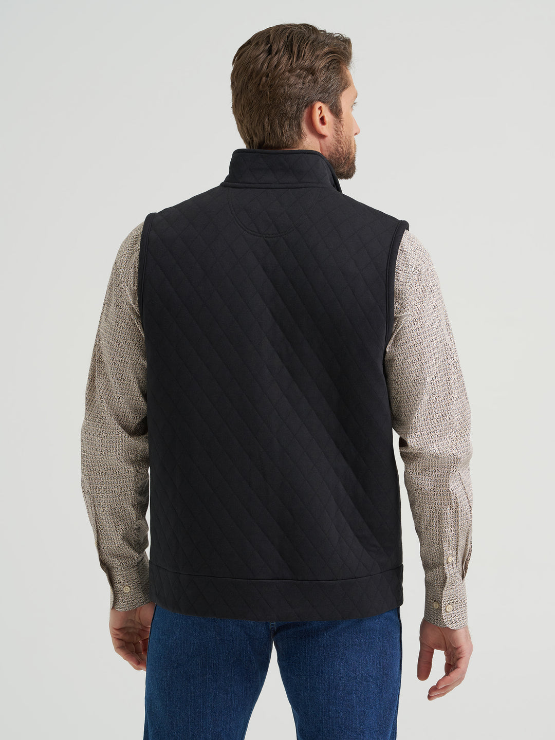 Wrangler Men's George Strait Zip Front Solid Knit Vest