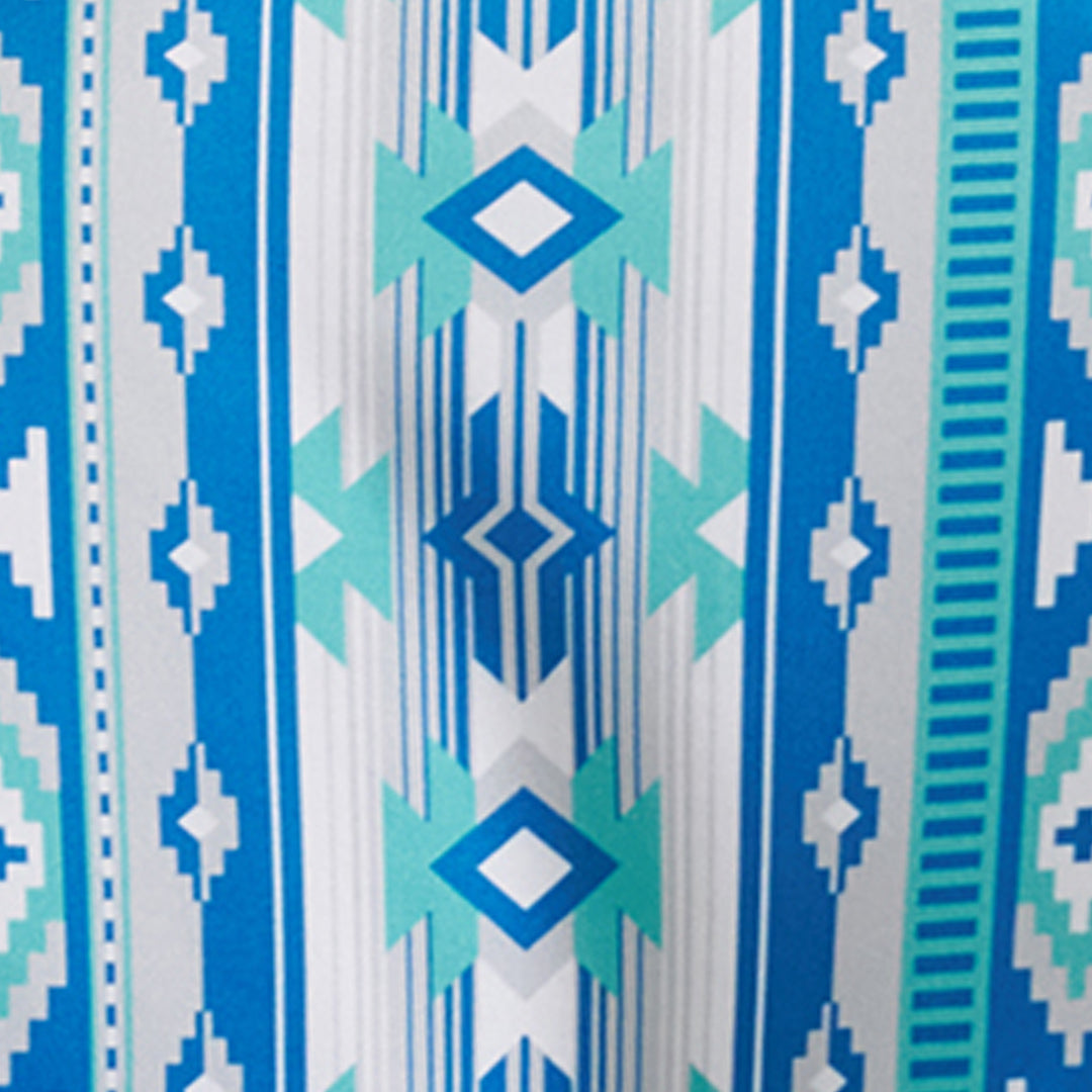 Wrangler All Terrain Gear Men's Performance Polo Shirt- Checotah Turquoise