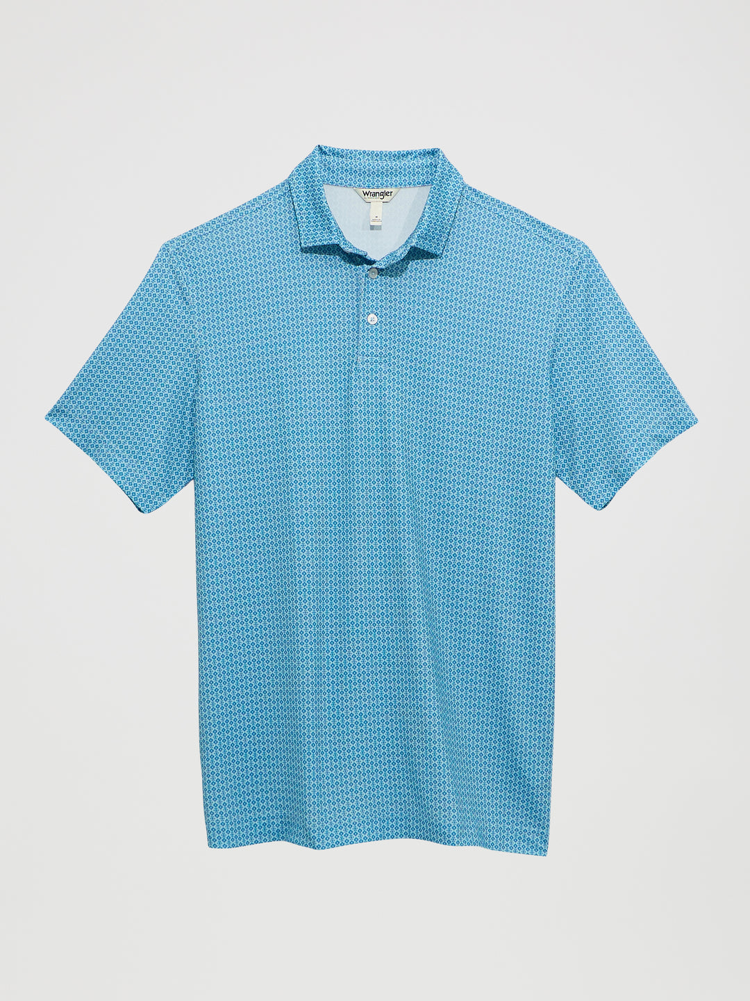 Wrangler All Terrain Gear Men's Performance Polo Shirt-Blue