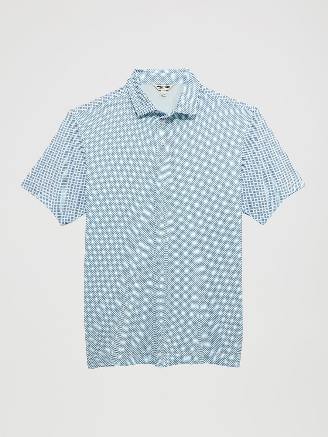 Wrangler All Terrain Gear Men's Performance Polo Shirt- Vallarta Blue