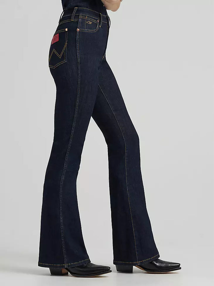 Wrangler X Lainey Wilson Flare Jean- Rise Wash