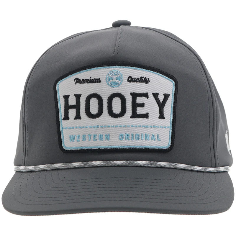 Hooey Trip Grey 5 Panel Trucker W/Grey/White/Blue Patch