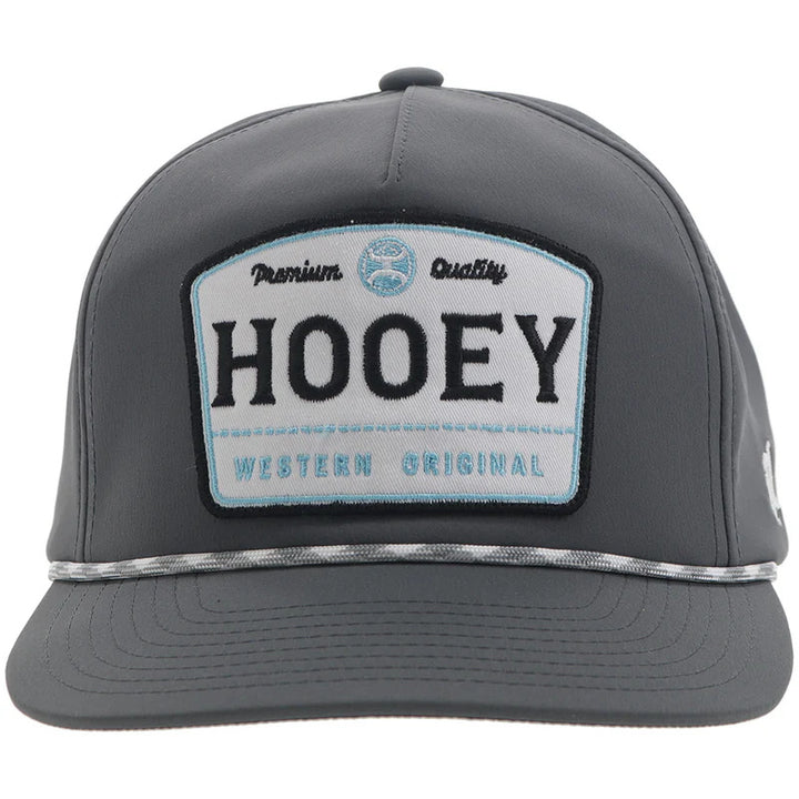 Hooey Trip Grey 5 Panel Trucker W/Grey/White/Blue Patch