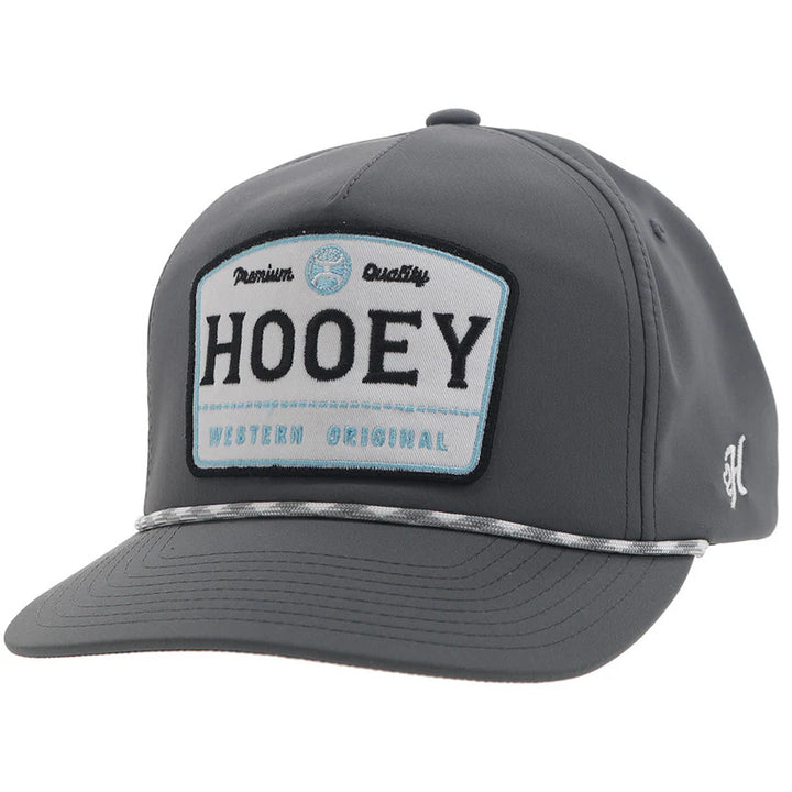 Hooey Trip Grey 5 Panel Trucker W/Grey/White/Blue Patch