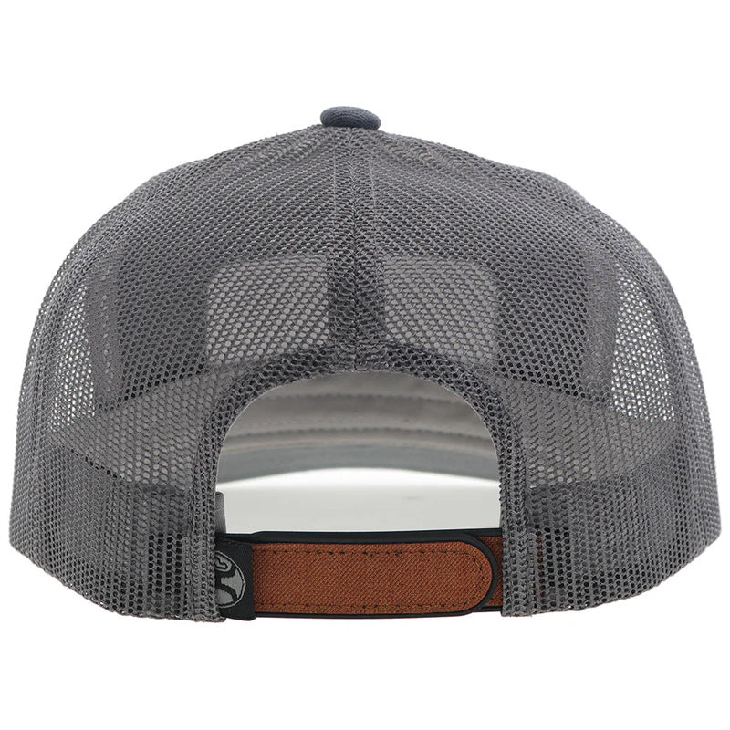 Hooey Hat Orange/Grey W/Grey/White Rectangle Patch