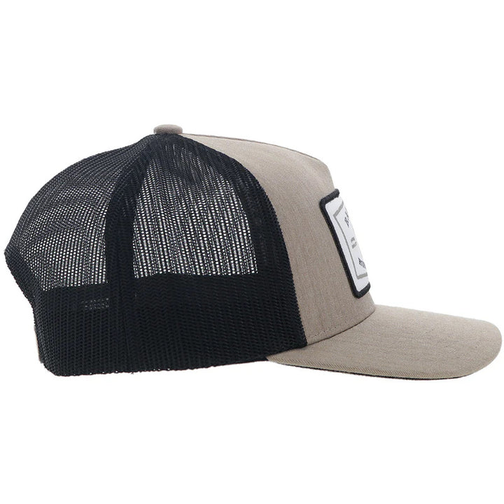 Hooey "Rank Stock" Hat Tan/Black W/White/Black Patch