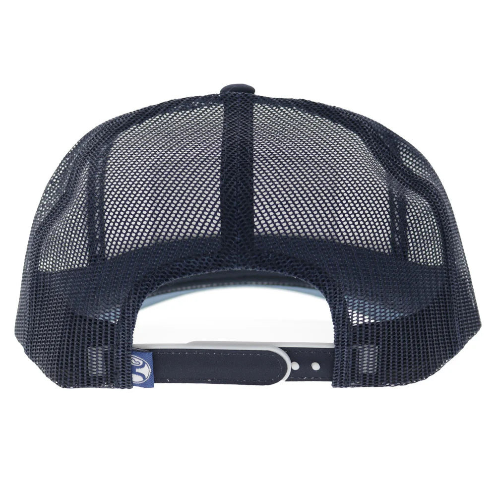 Hooey Rank Stock Hat Navy/White