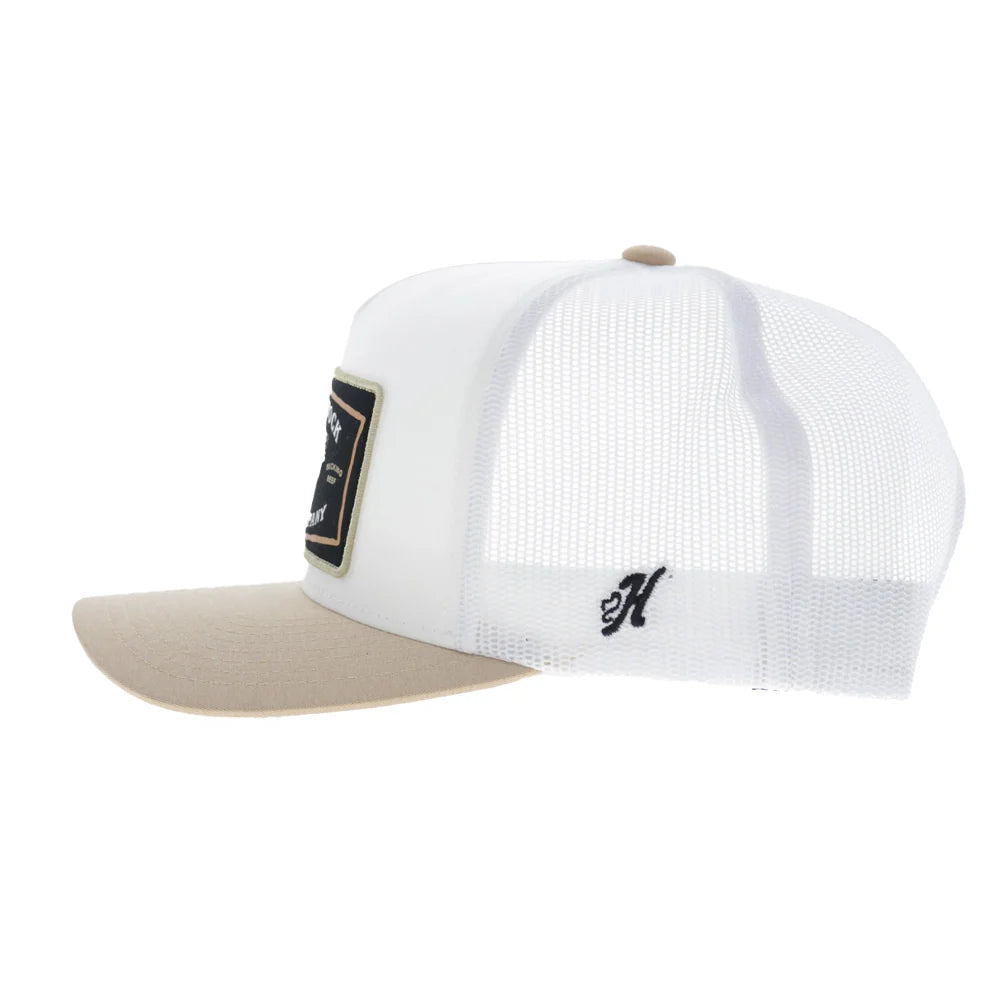 Hooey Rank Stock Hat White/Tan
