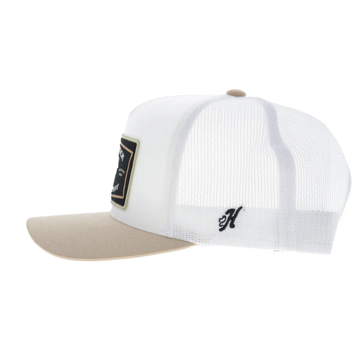 Hooey Rank Stock Hat White/Tan