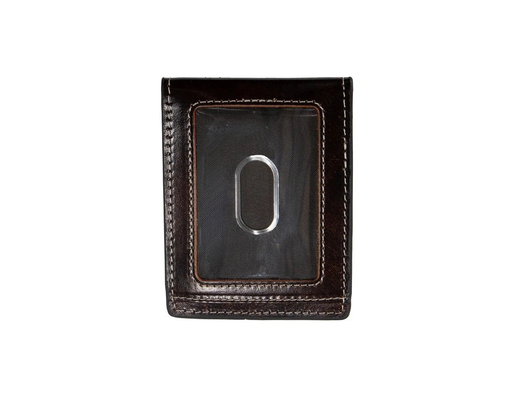 Nocona Mens Money Clip Style Wallet Brown