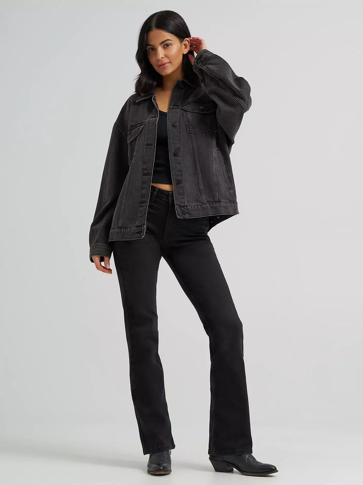Women's Wrangler High Rise Bold Boot Jean - Black