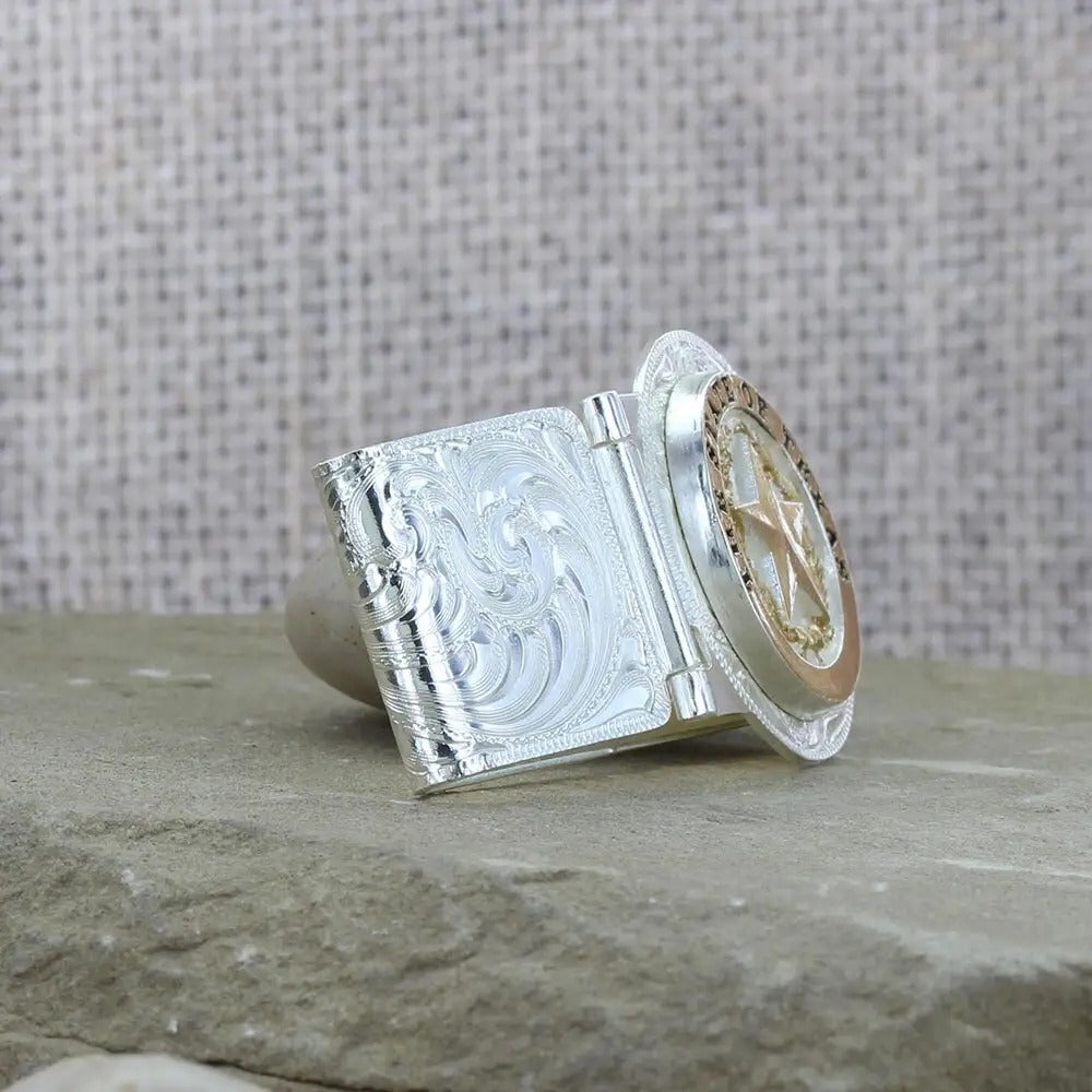 Montana Silversmiths Texas Star Hinged Money Clip