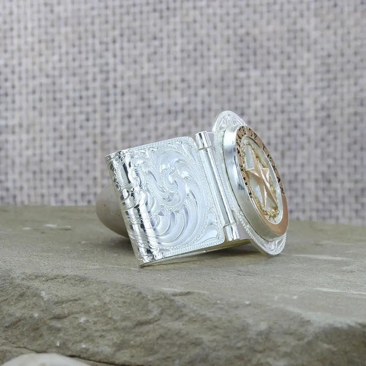 Montana Silversmiths Texas Star Hinged Money Clip