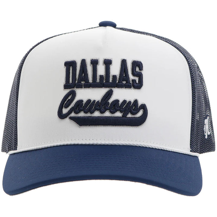 Hooey "Dallas Cowboys" Hat White/Navy W/Script Logo