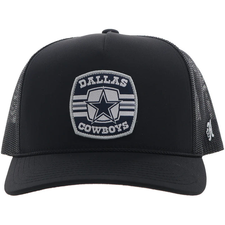 Hooey Dallas Black With Dallas Cowboy Patch Cap