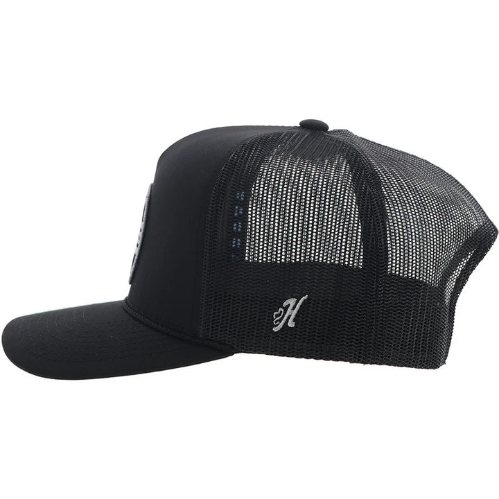 Hooey Dallas Black With Dallas Cowboy Patch Cap