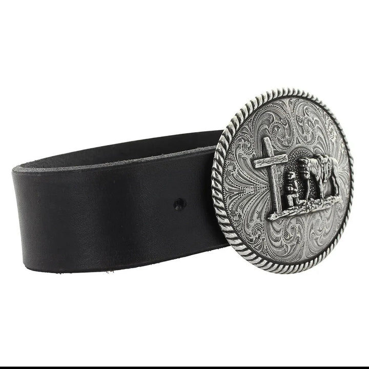 Montana Silversmiths Christian Cowboy Attitude Belt Buckle