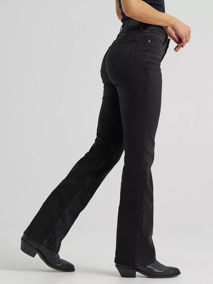 Women's Wrangler High Rise Bold Boot Jean - Black