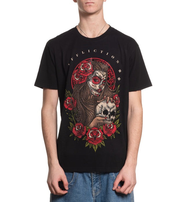 Affliction Descending Fate Short Sleeve T-Shirt - Black
