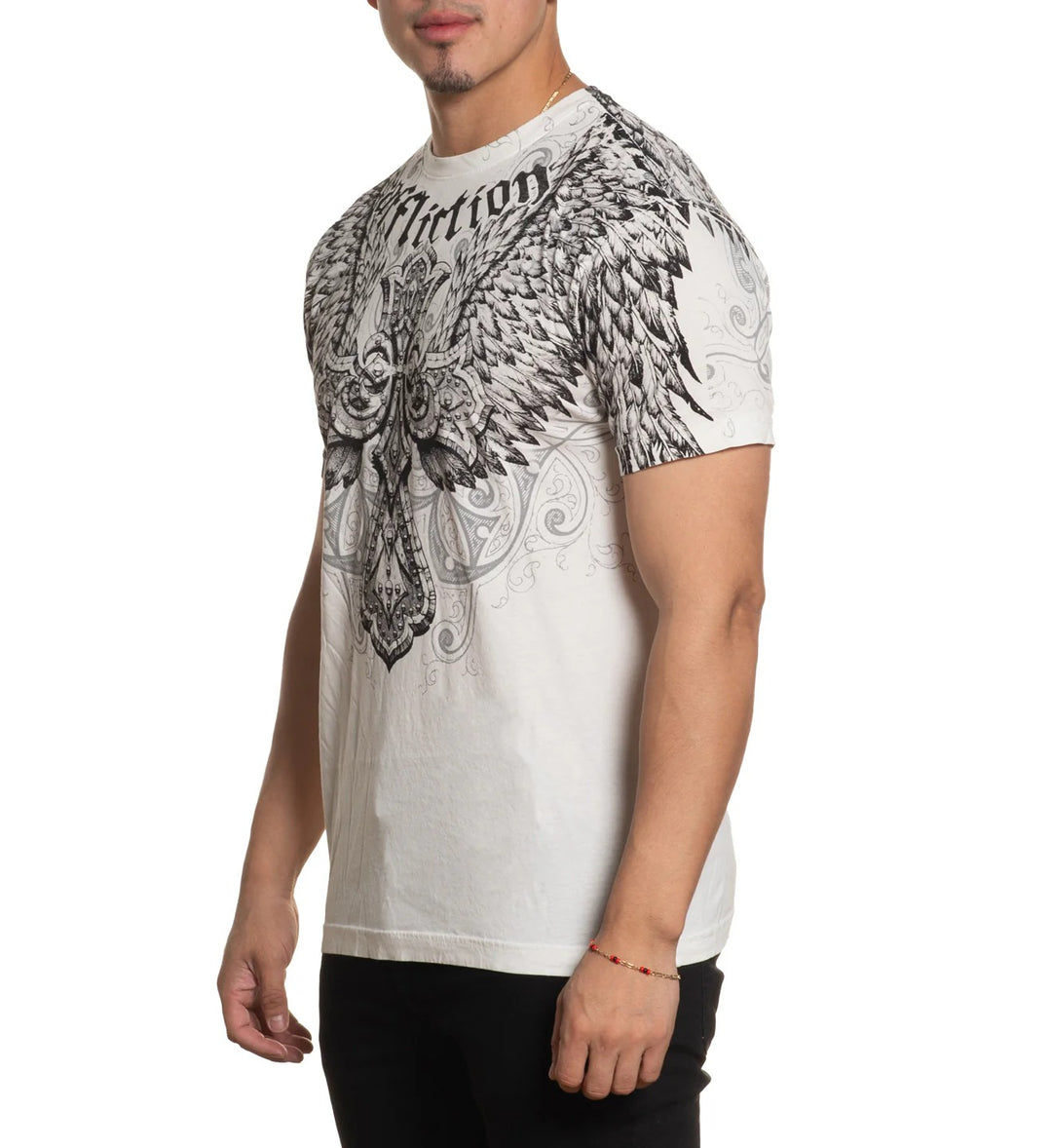 Affliction Kingdom Short Sleeve T-Shirt - Vintage White