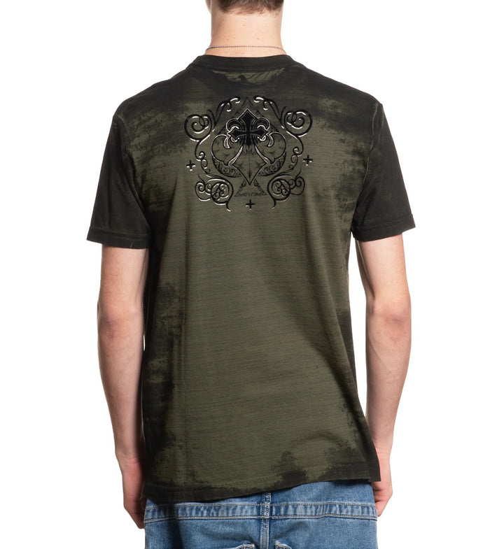 Affliction Silent Endeavor Short Sleeve T-Shirt - Winter Moss