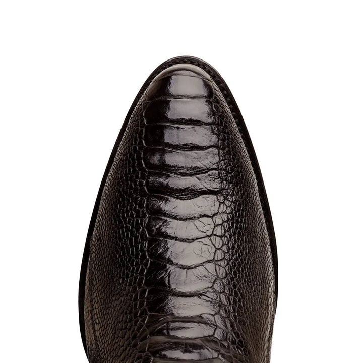 Gavel Men's Collin Ostrich Leg Boots - Black