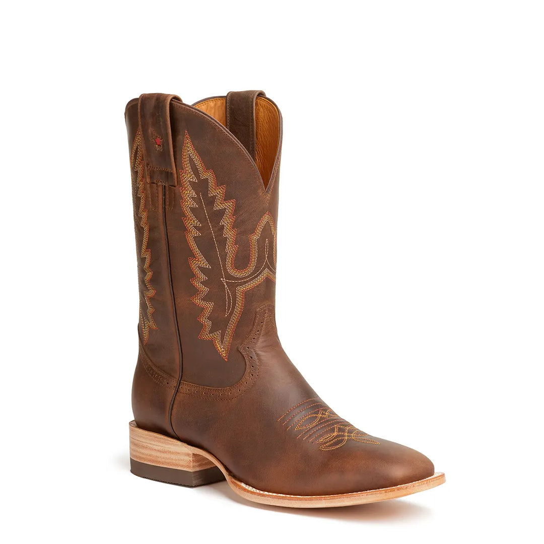 Gavel Men's Rio Distressed Leather Rodeo Boots - Encino Bronze