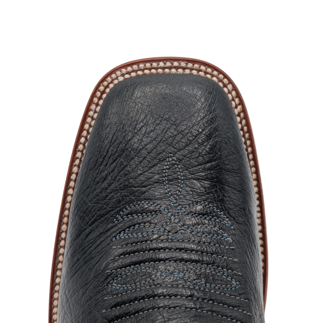 Gavel Men's Diego Smooth Ostrich Rodeo Boots - Black