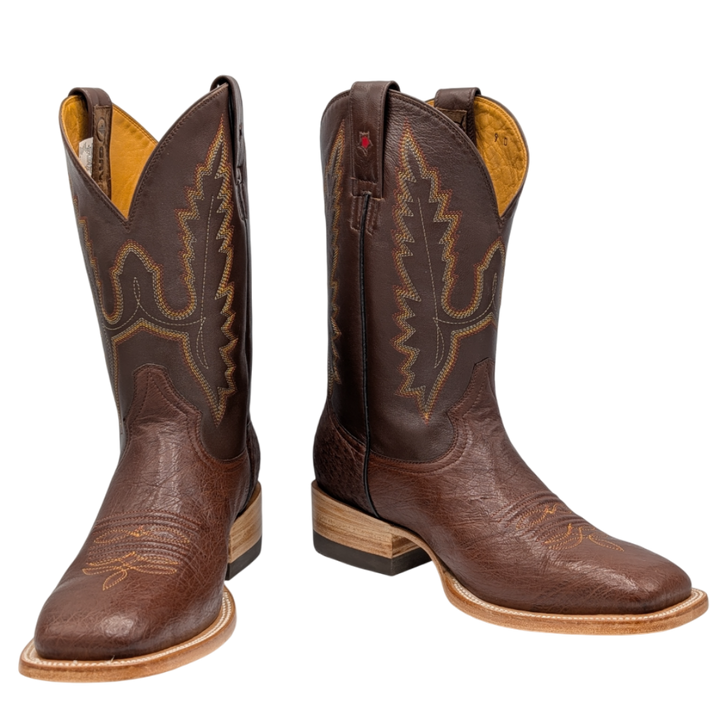 Gavel Men's Diego Smooth Ostrich Rodeo Boots - Tobacco