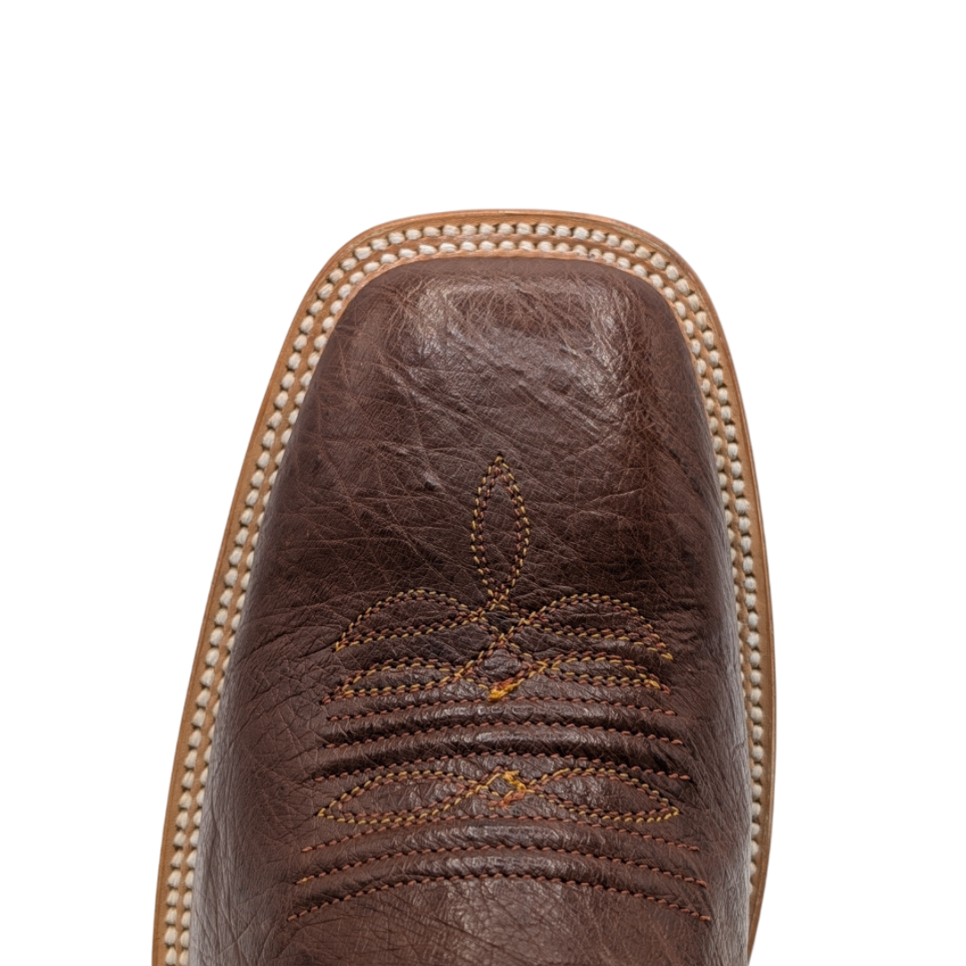 Gavel Men's Diego Smooth Ostrich Rodeo Boots - Tobacco