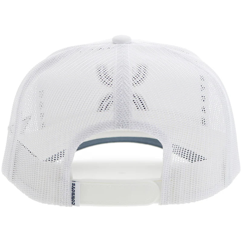 Hooey "Dallas Cowboys" Hat White W/Navy & Grey Hooey Logo