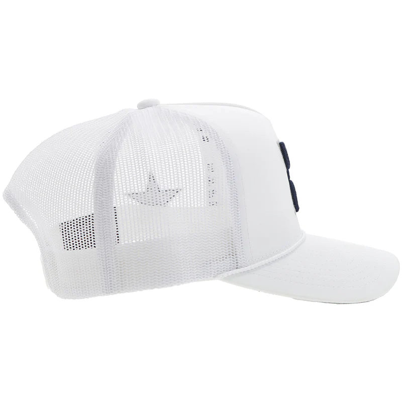 Hooey "Dallas Cowboys" Hat White W/Navy & Grey Hooey Logo