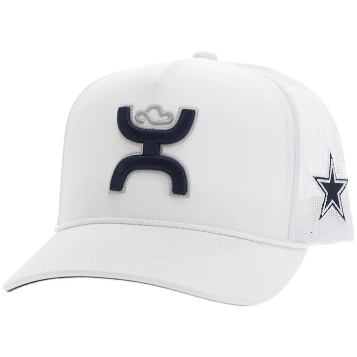 Hooey "Dallas Cowboys" Hat White W/Navy & Grey Hooey Logo