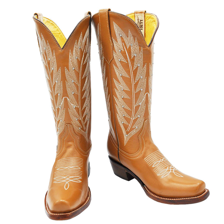 Luma Raquel Women's Cowhide Western Honey Boots