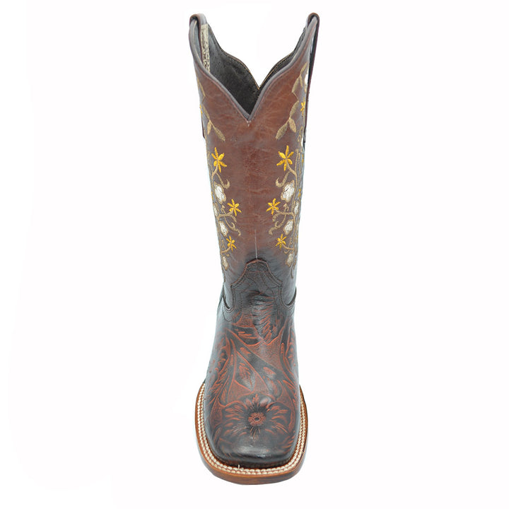 Luma Cincelada Women's Cowhide  Western Cognac Boots