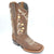Luma Esthela Womens Bulldog Square Toe Brown Boots