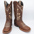 Luma Esthela Womens Bulldog Square Toe Brown Boots