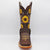 Luma Sunflower Womens Bulldog Square Toe Choco Boots