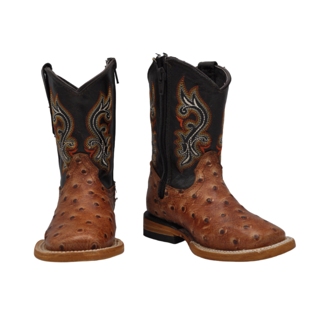 Gavel Kid's Bulldog Ostrich Shedron Boot