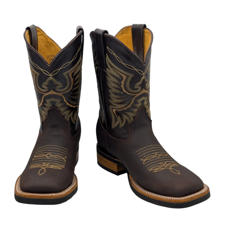 Gavel Big Kid's Leather Crazy Chocolate Boot