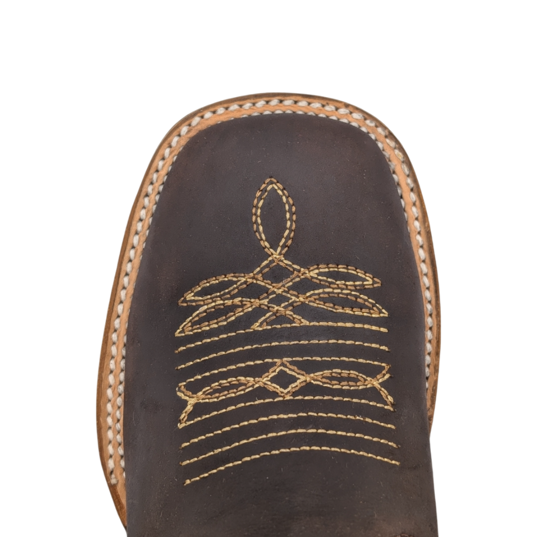 Gavel Big Kid's Leather Crazy Chocolate Boot
