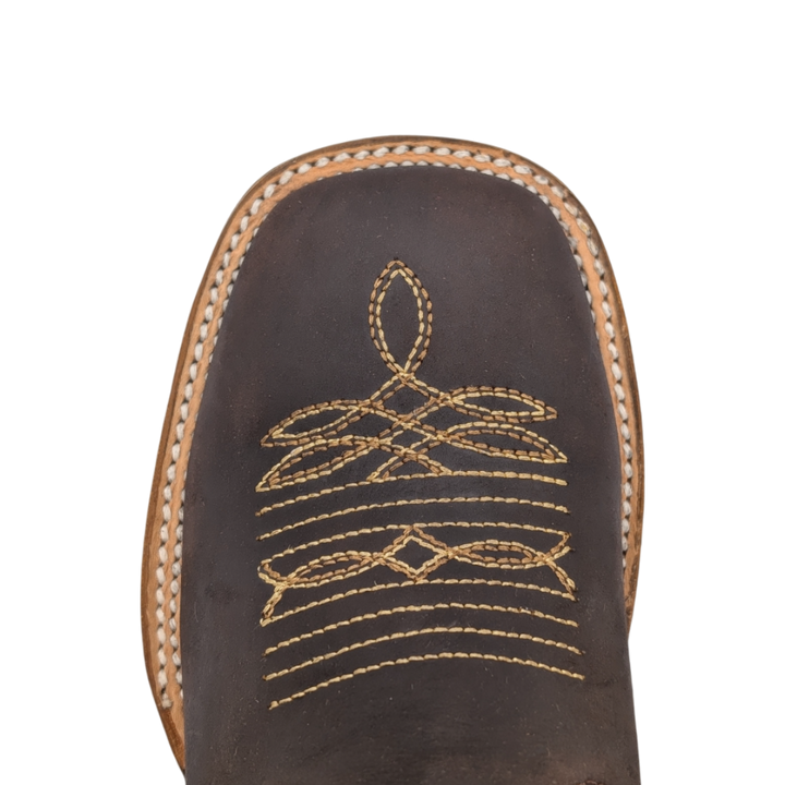 Gavel Big Kid's Leather Crazy Chocolate Boot