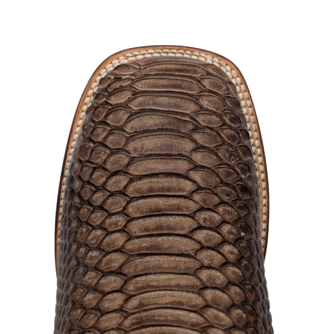 Gavel Big Kid's Python Print Chocolate Boot