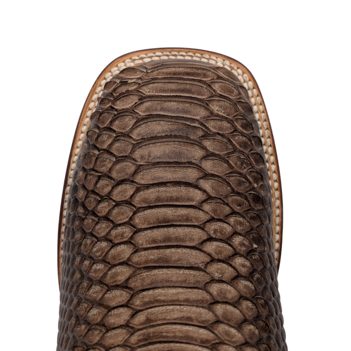 Gavel Big Kid's Python Print Chocolate Boot