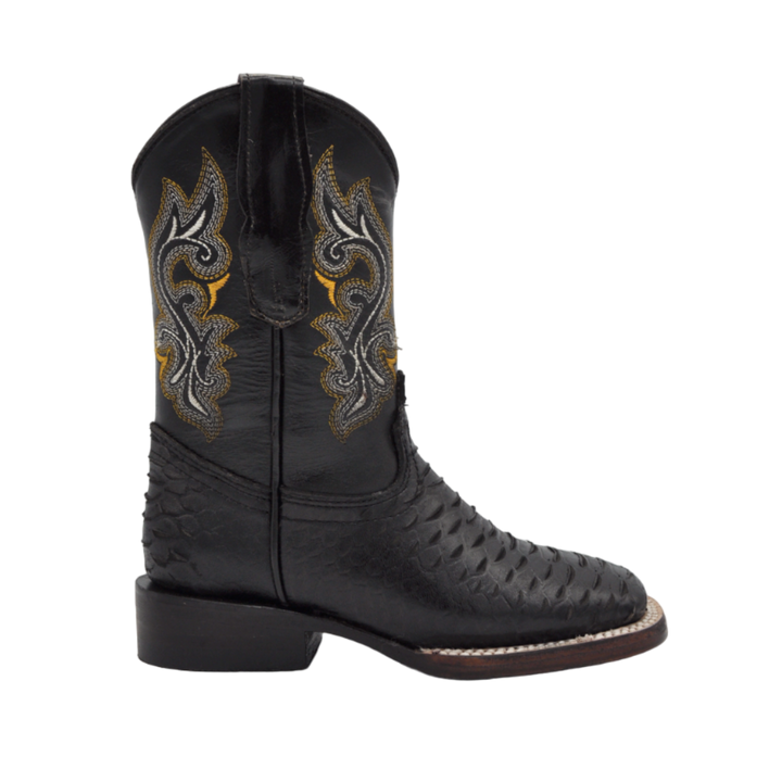 Gavel Kid's Python Print Black Boot