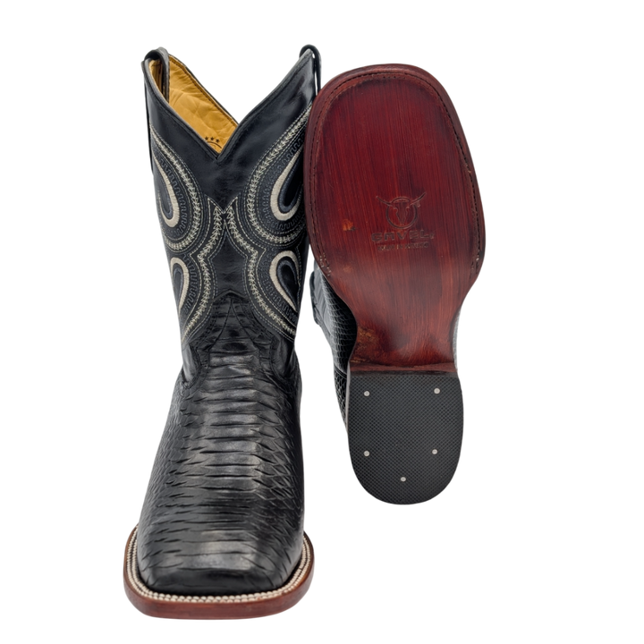 Gavel Big Kid's Python Print Black Boot