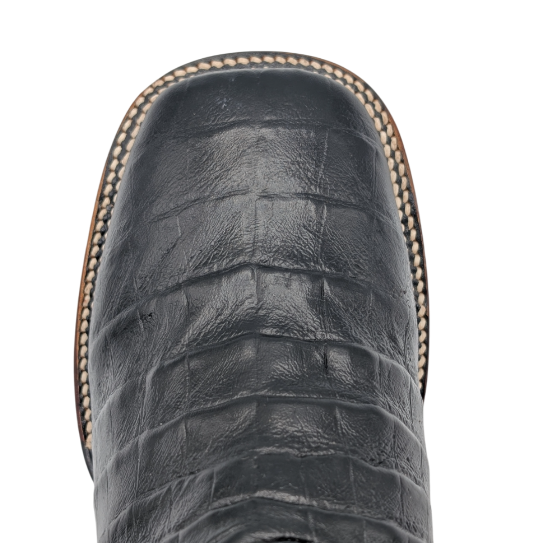 Gavel Big Kid's Caiman Belly Print Black Boot
