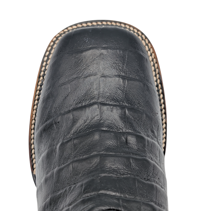 Gavel Big Kid's Caiman Belly Print Black Boot