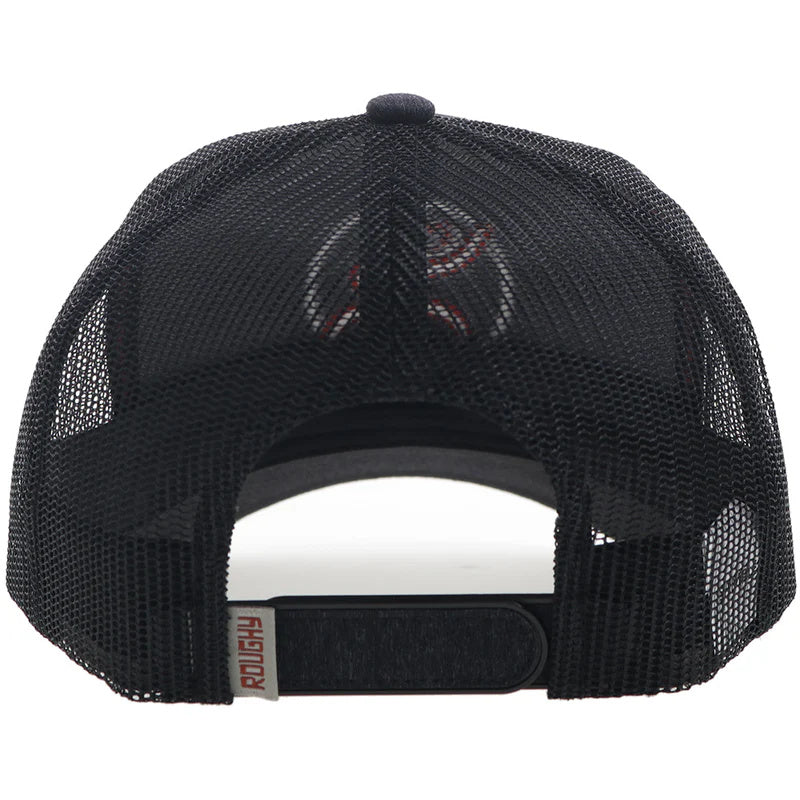 Hooey "Strap" Roughy Hat Charcoal/Black w/Red & White Logo