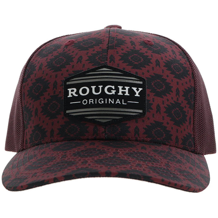 Hooey "Tribe" Roughy Hat Red W/Black & White Patch